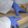 Cutting soap slab in the workshop