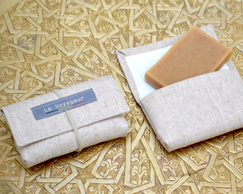 Le Voyageur – porte-savon en tissu (nouveau design)