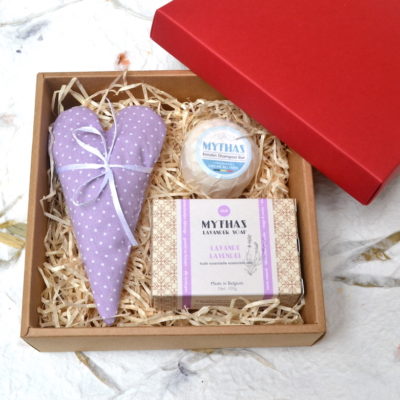 Giftset | Lavender bag, soap and shampoo bar (Mythas)